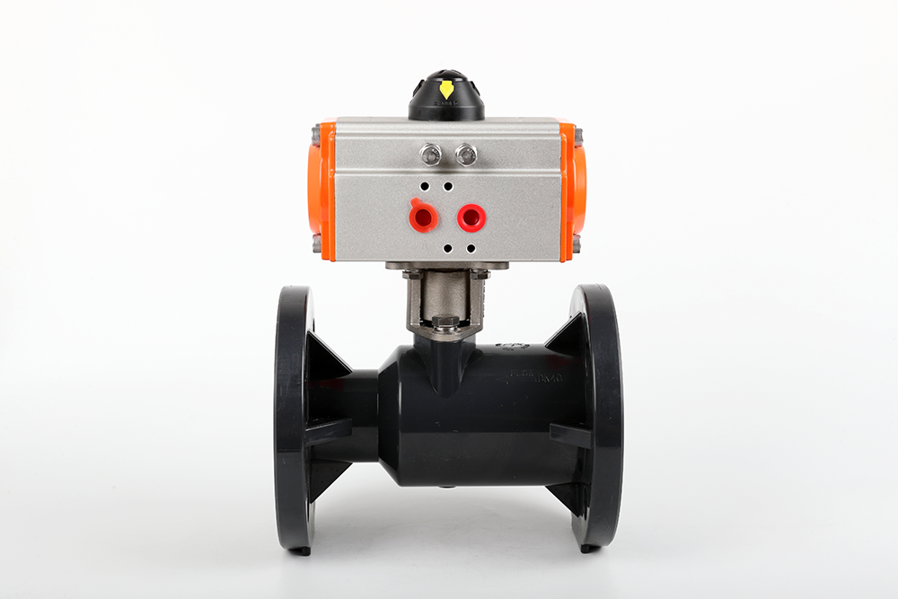 正宁气动法兰一体球阀